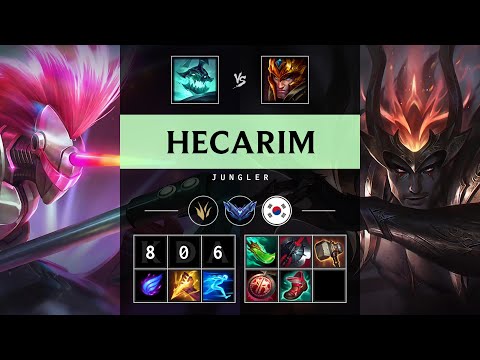 Hecarim Jungle vs Jarvan IV - KR Diamond Patch 25.18