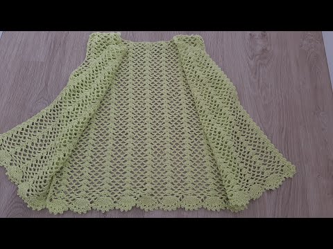 Vesta crosetata prima parte pas cu pas / Jacheta crosetata