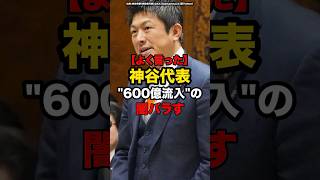 【よく言った】神谷代表、600億流入の闇バラす#shorts #政治