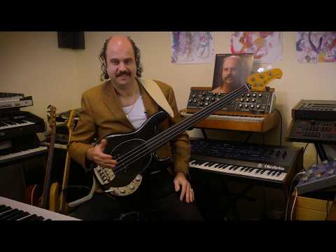 Donny Benét in the studio - fretless bass