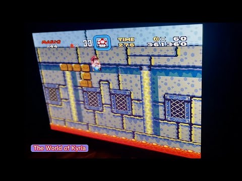 Kyria playing Super Mario World (SNES) on the Steam Deck.