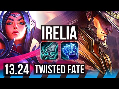 IRELIA vs TF (MID) | 10/0/6, Legendary, 400+ games | NA Master | 13.24