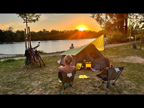 Days 45,46 - GERMANY! | Europe Cycle Touring Vlog | Kehl to Lingenfeld | Eurovelo 15