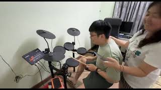 Worship with Samuel on drum, 30th April 2025