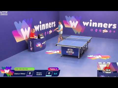 WINners CUP table 2  16.10 Ziakun Viktor - Kireev Andrei 18:15