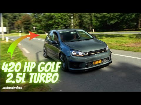420HP VW GOLF MK5 RABBIT 2.5 TFSI !? REVS/ACCELERATIONS & CRAZY SOUND !!! #vw #crazy #sportcar