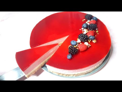 Raspberry and white chocolate Bavarian cream