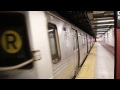 MTA NYC Subway R Train Leaving Canal St