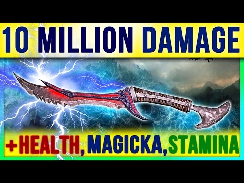 Skyrim Best Weapon & Armor - 10 MILLION DAMAGE in Special Edition (Fast Skill Level Guide, No Mods)