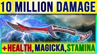 Skyrim Best Weapon & Armor - 10 MILLION DAMAGE in Special Edition (Fast Skill Level Guide, No Mods)