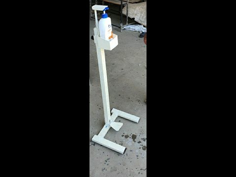 Foot Operated Sanitizer Dispenser Floor Stand