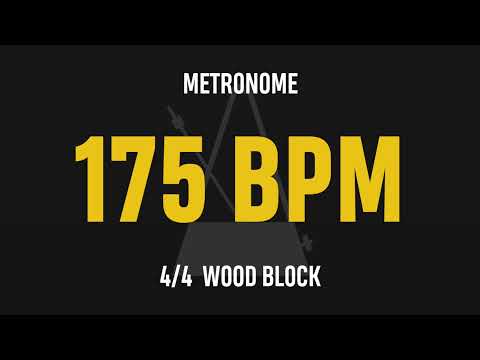 175 BPM 4/4 - Best Metronome (Sound : Wood block)