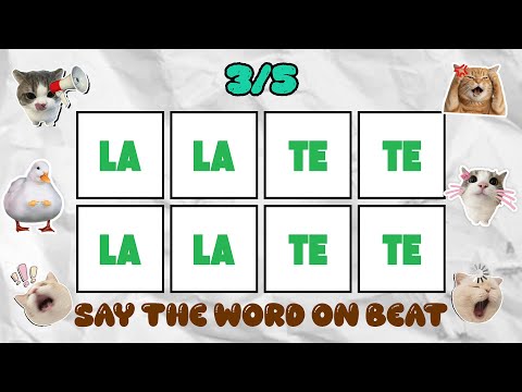 Say The Word On Beat Challenge | Fun LEVELS | Easy Medium Hard Insane