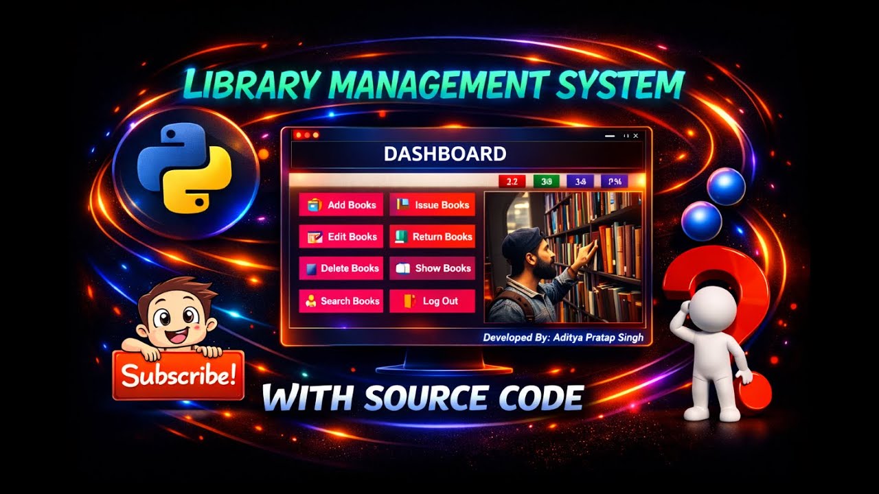 Library management system with tkinter in python ll with source code ll python project l application