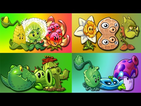 Random 4 Best Team vs Team Zombie - PvZ 2 Team Plant vs Team Plant - Who Will Win?