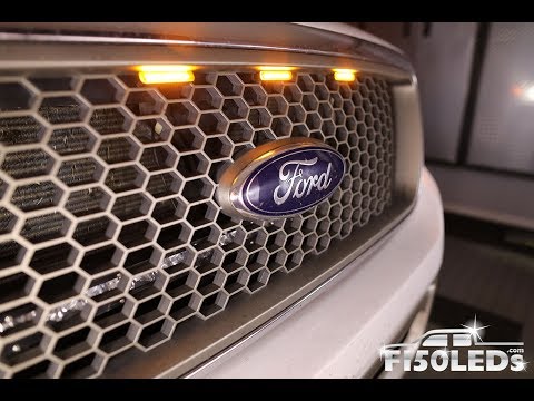 HOW TO INSTALL 2004-08 F150 RAPTOR STYLE LED GRILL LIGHTS F150LEDS.COM