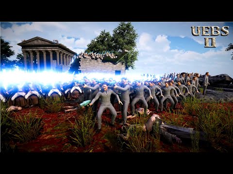 30 TESLAS & 10,000 LASER KNIGHTS vs 3,000,000 ZOMBIES | Ultimate Epic Battle Simulator 2 | UEBS 2