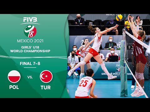 POL vs. TUR - Final 7-8 | Full Game | Girls U18 Volleyball World Champs 2021
