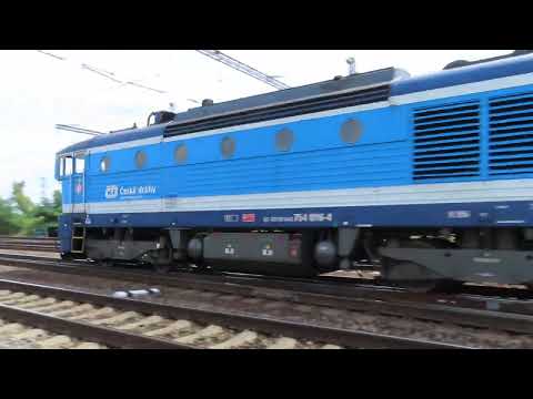 Brejlovec 754 016-4 s Hydrou 854 222-7 odjíždí z Břeclavi směr Brno.😍02.08.2023