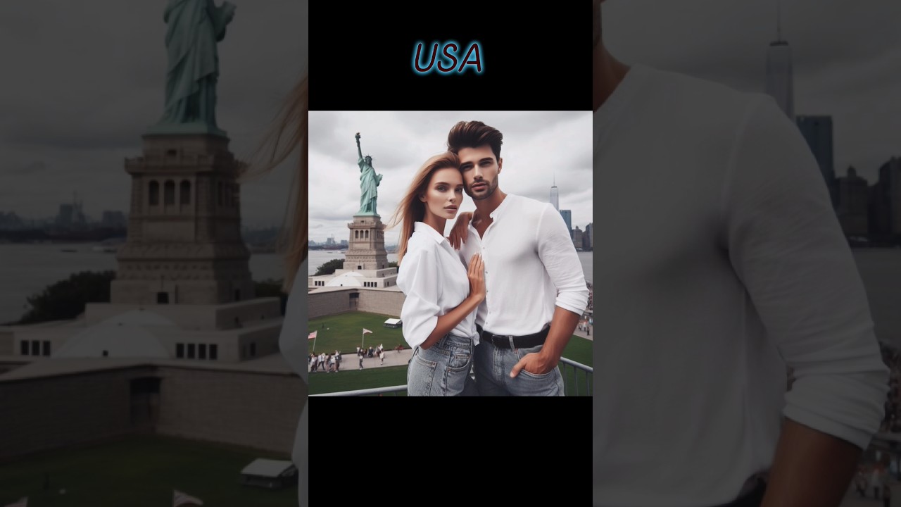 AI generated image of couple from the countries (Part-2) #youtubeshorts #shorts