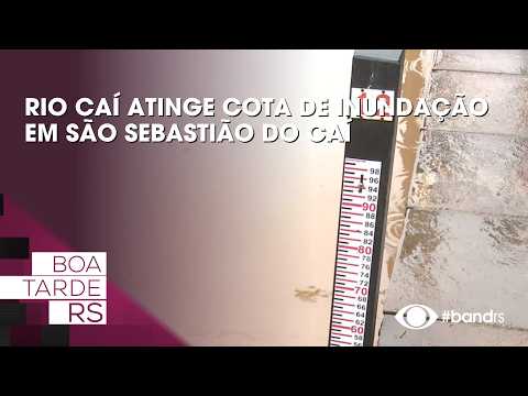 Rio Caí atinge cota de inundação em São Sebastião do Caí