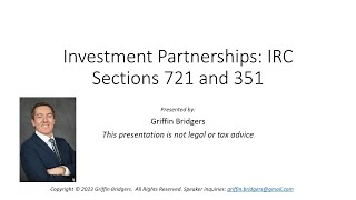 Download lagu Investment Partnerships and Investment Company Rules: IRC Sections 721 and 351 mp3
