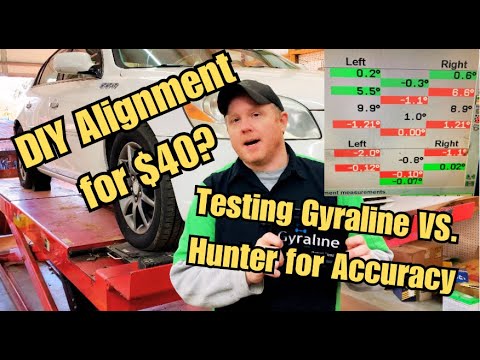 DIY Alignment for $40? Is it Accurate? Testing Gyraline Smartphone Alignment System Vs Hunter.
