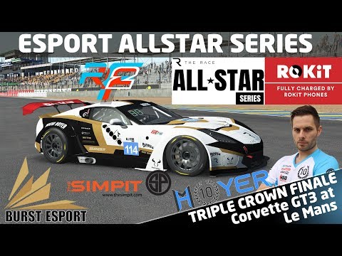 rFactor 2 - Practice for The Race Esport Allstar Triple Crown Series Finale - Corvette GT3 - Le Mans