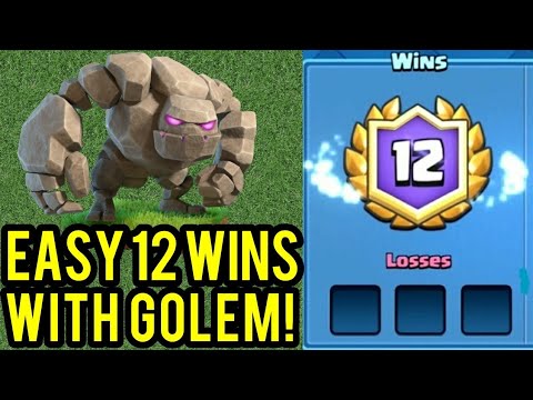 Clash Royale - Best Grand Challenge Deck Using Golem | Best Golem Deck