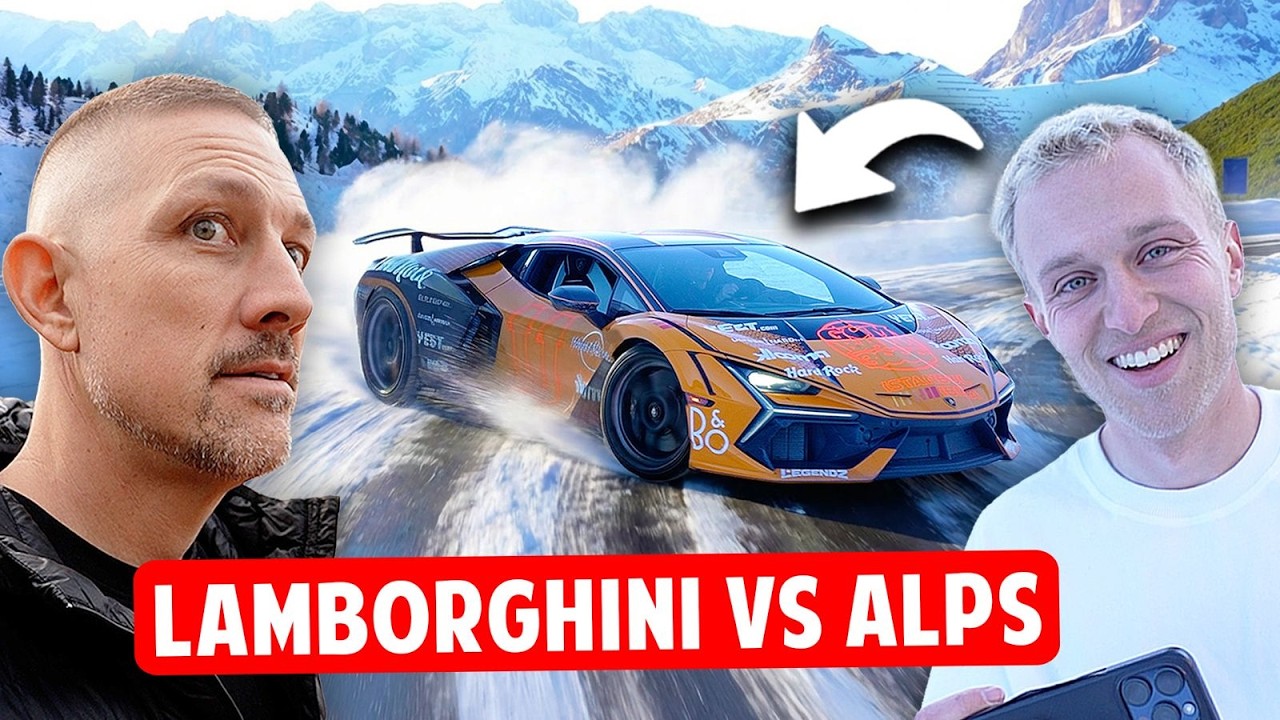 Ice Drifting My Lamborghini Revuelto in the Italian Mountains ft: OG Schaefchen