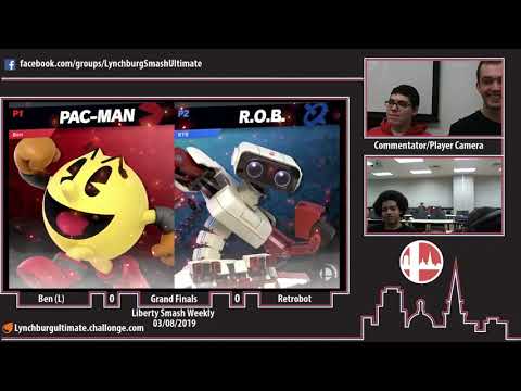 LSW - Ben (Pac-Man) vs. Retrobot (ROB) - Grand Finals - Ult Singles (3/8/19)