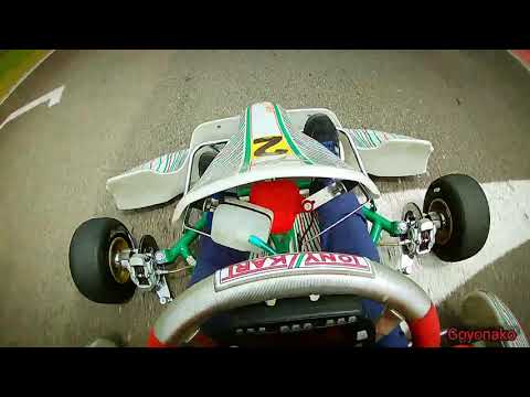 Onboard cam Tony Kart 125cc 2t test...