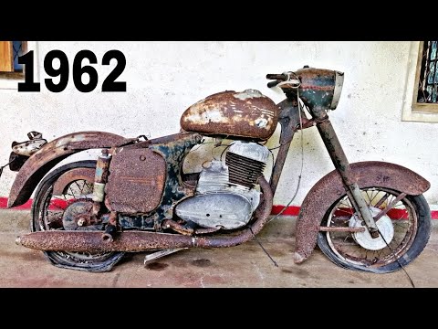 Restoration Abandoned Old Motorcycle JAWA 559 From 1962s | Two Stroke Engine