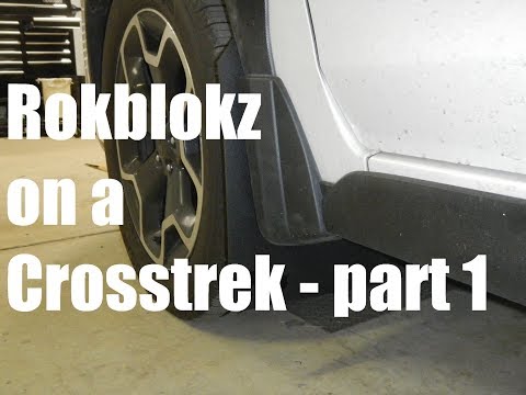Rokblokz rear mud flap installation on my 2013 Subaru Crosstrek