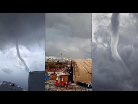Remolinos de viento causaron un gran susto en Neuquén