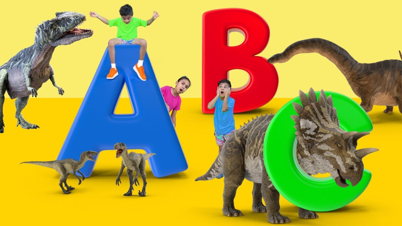 ABC Dinosaurs with Atrin and Soren | Dinosaur Alphabet, Names & Sounds | Educational Video for Kids