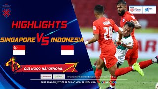 HIGHLIGHTS | Singapore - Indonesia I Quá nhiều tình huống thô bạo ở trận bán kết 1