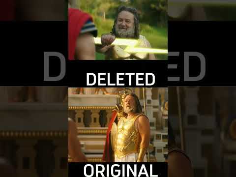 THOR LOVE AND THUNDER DELETED SCENE VS ORIGINAL #marvel