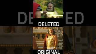 THOR LOVE AND THUNDER DELETED SCENE VS ORIGINAL #marvel