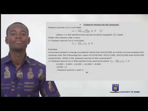 UGBS 202: SESSION#8 - CAPITAL INVESTMENT APPRAISAL