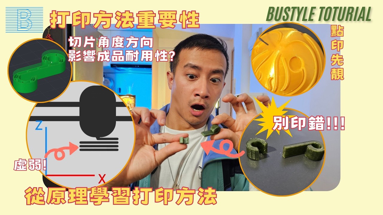 【3D打印】點樣印先靚？拆解打印方向、Z層影響！
