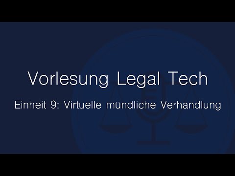 Virtuelle mündliche Verhandlung