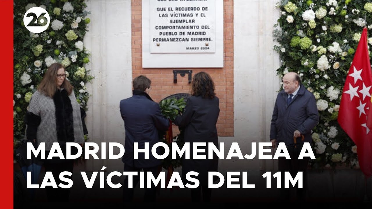 Madrid homenajea a las víctimas del 11M en el vigésimo primer aniversario del atentado