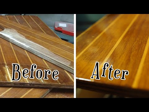 Refinishing Destroyed boat floor (cabin sole)