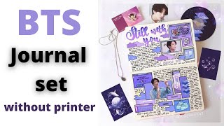 DIY Homemade BTS Journal set ( without printer ) /