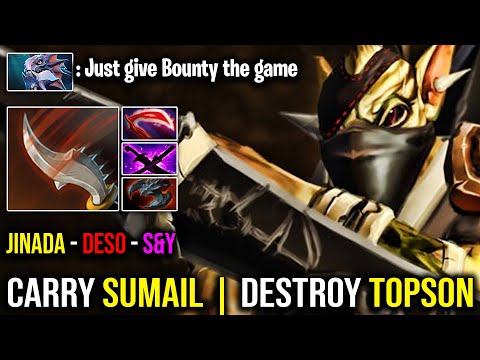 PRO BOUNTY HUNTER Carry SUMAIL and DESTROY TOPSON Dota 2 Pro Gamplay 2020