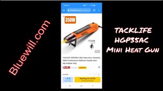 Bluewill.com TACKLIFE HGP35AC Mini Heat Gun