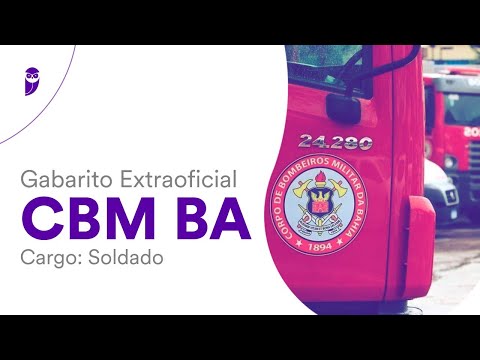 Gabarito Extraoficial CBM BA – Soldado