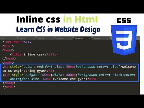 2 1 Explain CSS Cascading Style Sheet in Html in website designing Learn Website design in Hindi
