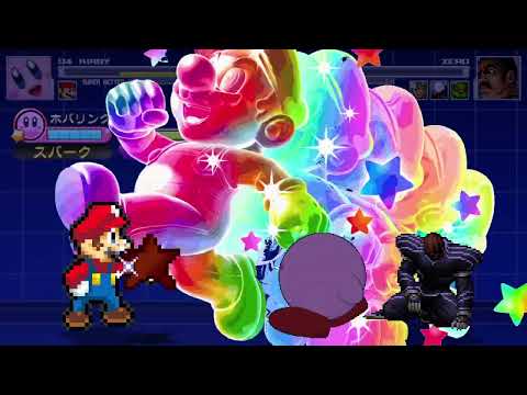 Mugen Request: Kirby D4 & Super Better Mario vs Team Alter Clone Zero